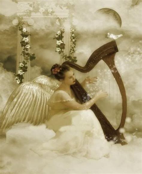 Biblical illustrations in old engraving style. . Harp angel boutique